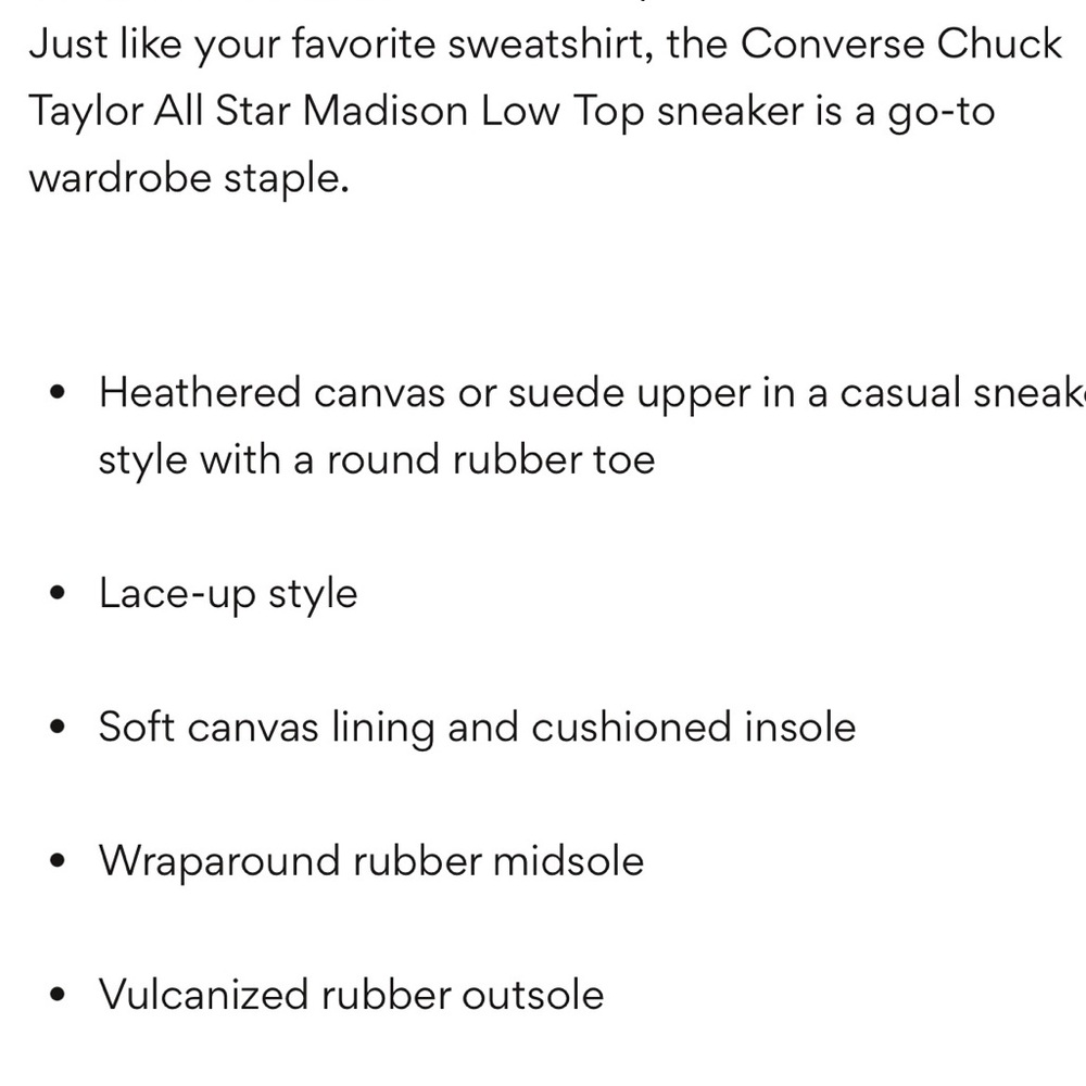 Women's Converse Chuck Taylor All Star Madison Sneakers- 7 - Picture 10 of 10
